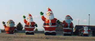 Examples of some of our different types of Santas.